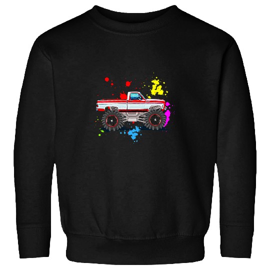 Crusher Trucks 4x4 Short Bed Square Body Pickup Truck Sweatshirts