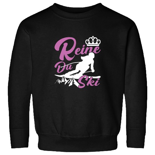 Skiing Ski Womens Winter Sports Skier Queen of Skiing Sweatshirts