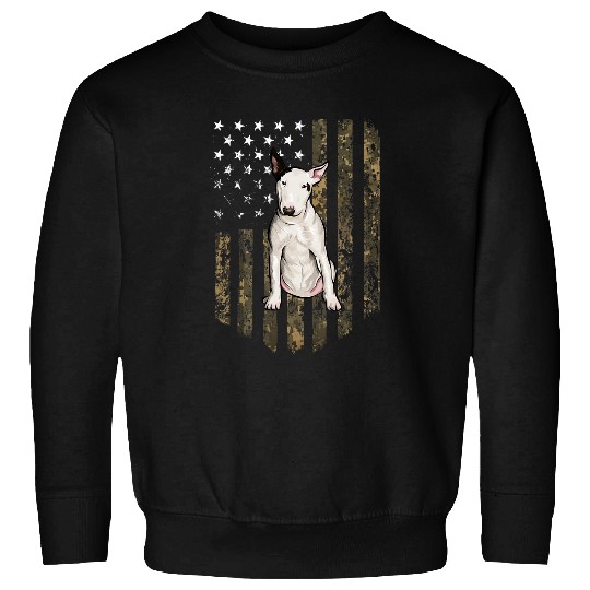 Bull Terrier Camouflage Sweatshirts