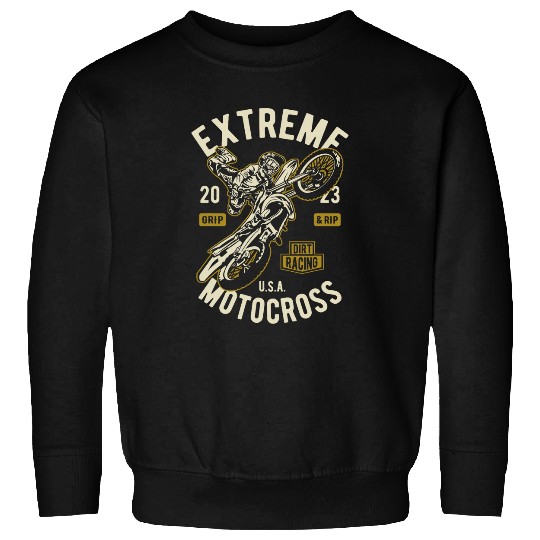 Extreme Dirt Bike Motocross Rider Design Sweatshirts
