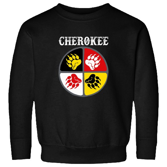 Cherokee Tribe Native American medicines Wheel Sweatshirts