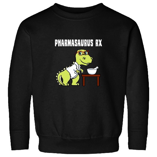 Pharmacist Job Pharmacist Dinosaur Pharmacologist Tyrannosaurus Nerd Sweatshirts