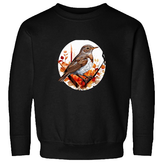 Bicknells Thrush Geometric Patten ArtCute Bicknells Thrus 22 Sweatshirts