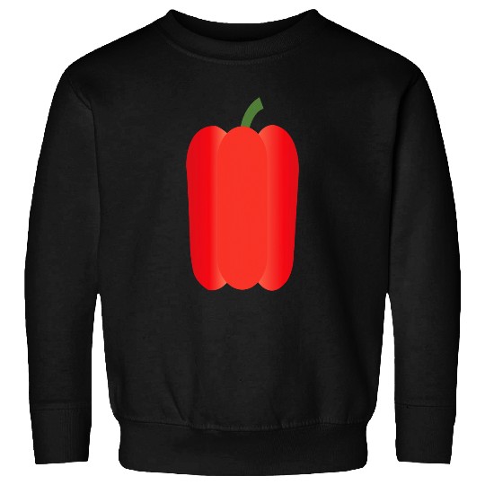 Red Pepper Veggie Vegetable Vegetarian Sweatshirts