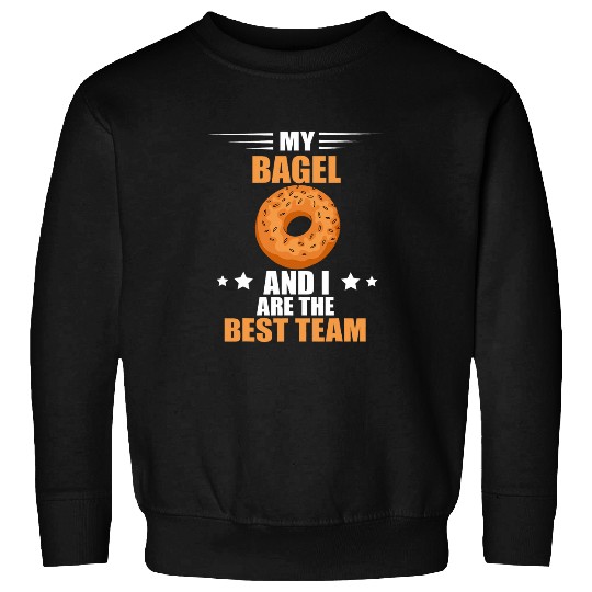 bests Team Bagel Lover Baking Baker Baker Dough Bagel Sweatshirts