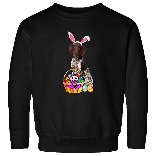 Easter Egg Funny German Shorthaired Pointer Easter Sweatshirts