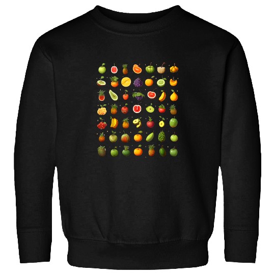 fruit farmer market apple orange grape lime banana pear Sweatshirts