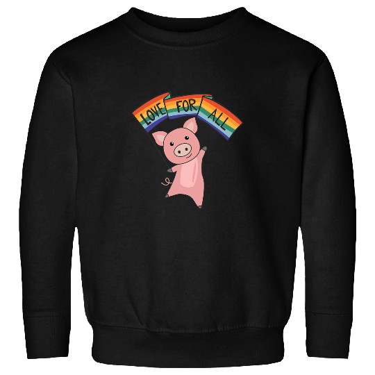Rainbow Flag Gay Pride Lgbtq Pig Sweatshirts