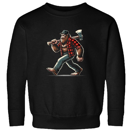 bigfoots Sasquatch Woodworking Lumberjack Logger Print Design 22 Sweatshirts