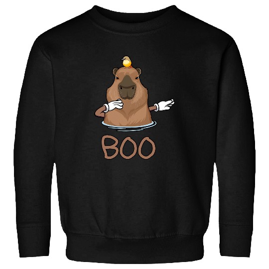 Funny Boo Dubbing capybaras Halloween Costume Sweatshirts