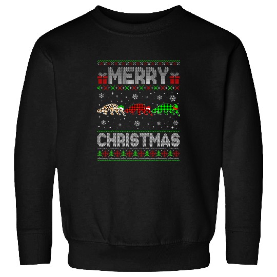 Lacrosse Gift Merry Christmas Anteater xmass Leopard Plaid Santa Elf Sweatshirts