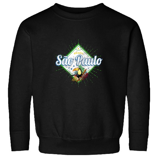 Sao Paulo City Brasile Toucan Retro vintages Souvenir Sweatshirts