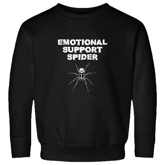 Lacrosse Gift Horror Creature Funny Emotional Support Animal Spider Sweatshirts