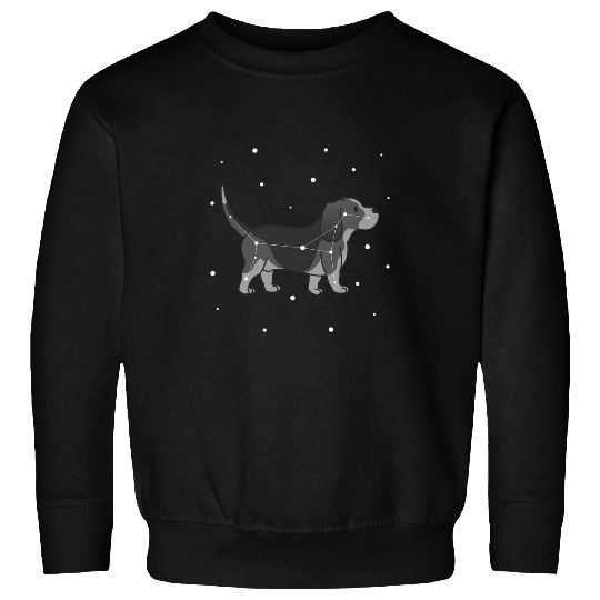 Constellation Basset Hound Dog Sweatshirts
