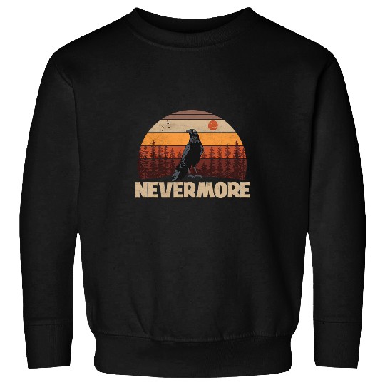 Lacrosse Gift Nevermore the raven Poe Dark academia literature Sweatshirts