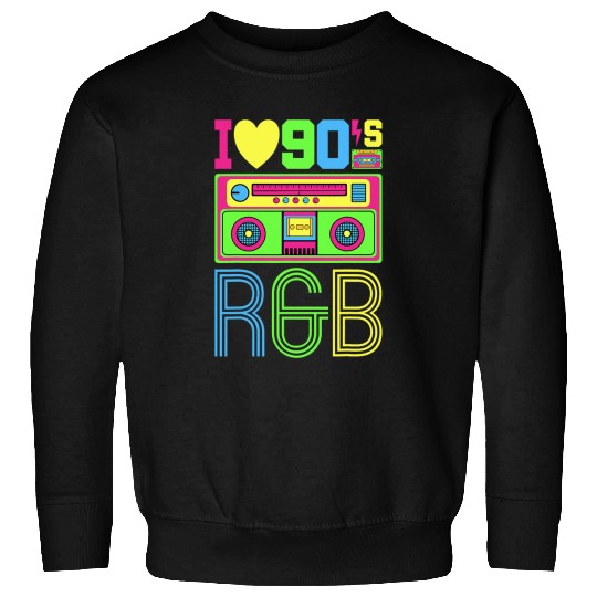 I Love 90s RB Music Tee 1990s Style Outfit vintages Nineties Sweatshirts