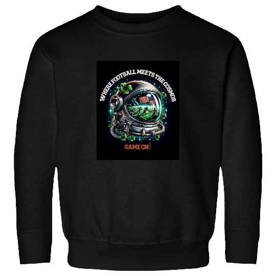 Astronaut Helmet Football Cosmos Shamrock American Flag Sweatshirts