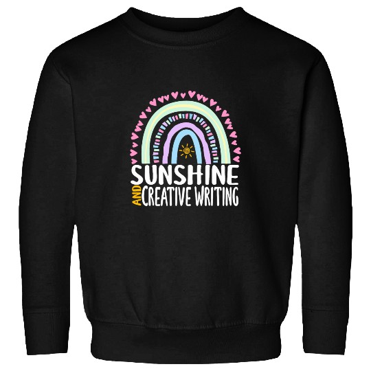 Creative Writing Funny Summer Creativity Rainbow Womens Kids Sweatshirts