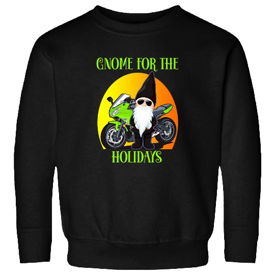 Biker Sport Bike Motorcycle gnome for holidays Christmas Sweatshirts