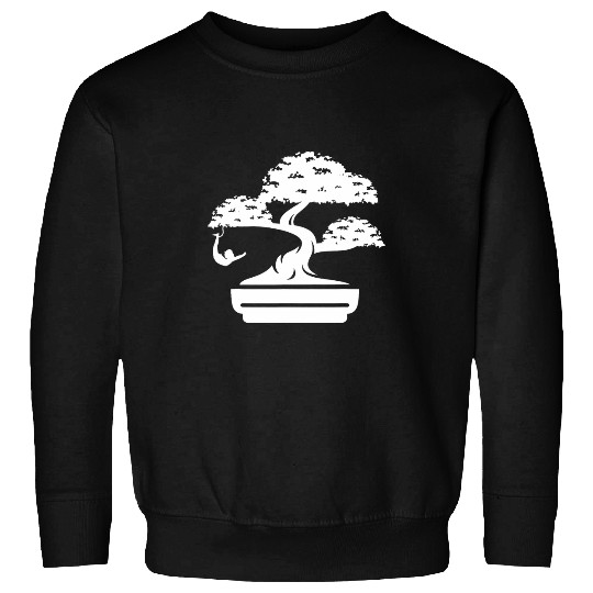 Bonsai Tree Miniature Japanese Art Zen Bonsai Sweatshirts
