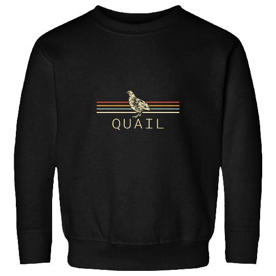 quail retro for women quail hunting and quail breeding Sweatshirts