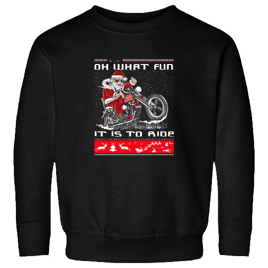 Bikers Christmas Ugly Sweater 2Motorcycle xmass Chopper Ride Sweatshirts