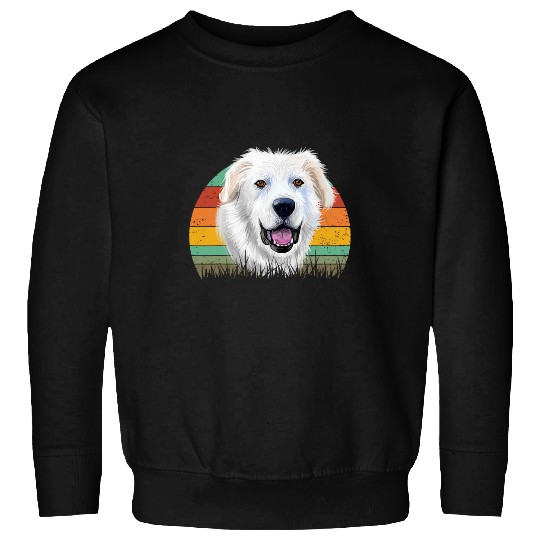 Dogs 365 Retro Great Pyrenees Dog vintages Style Sweatshirts