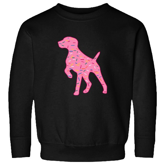 German Shorthair Pointer GSP MOM DAD Donut Design Sweatshirts