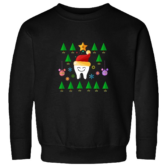 Funny Teeth dentists Christmas Dental assistant costume gift Sweatshirts