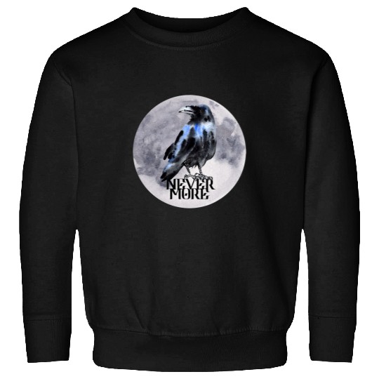 Lacrosse Gift NEVERMORE Raven Edgar Allan Poe Poem Sweatshirts