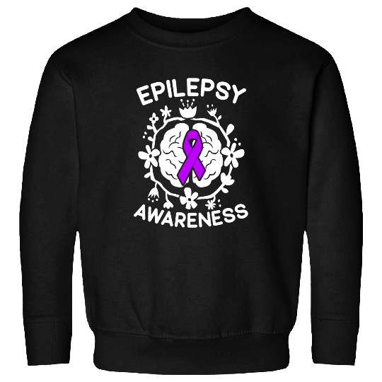 Epilepsy Awareness Epileptic Seizure I Wear Purple 1 Sweatshirts