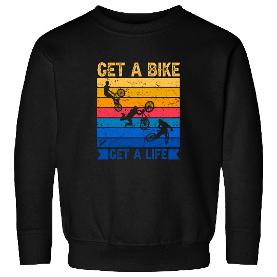 Funny Gravity Crash Random Bike Checks Mountain 4 Sweatshirts