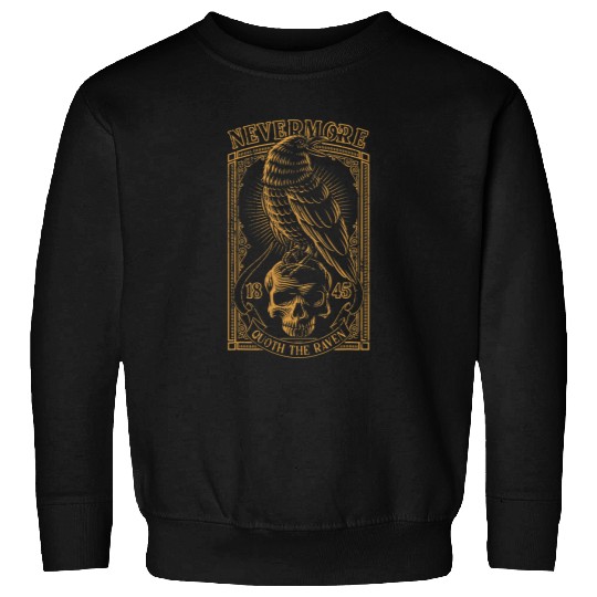 Lacrosse Gift Nevermore Quoth The Raven Edgar Allan Poe 21 Sweatshirts