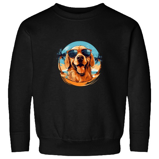 Golden Retriever for Kid Boys Girls Funny Dog Lover Sweatshirts