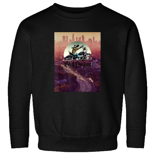 Blvd  Dreams Lowrider Motorcycle Sweatshirts