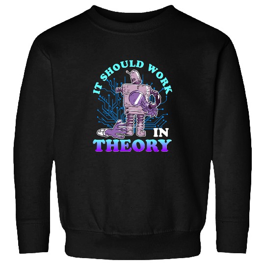 Robotics Theory Robot Engineer Robotics Computer Science Kid Sweatshirts