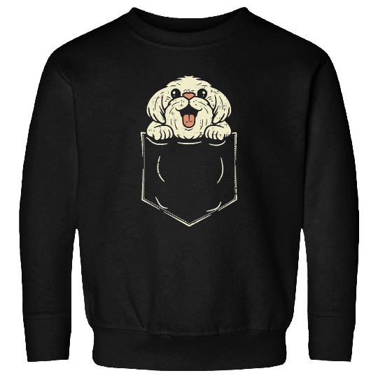 Shih Tzu In Bag Dog Pet Dogs Funny Shih Tzu Sweatshirts