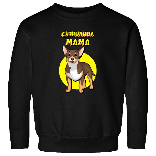 Chihuahua Mama Chocolate Tan Chihuahua Dog Mother Sweatshirts