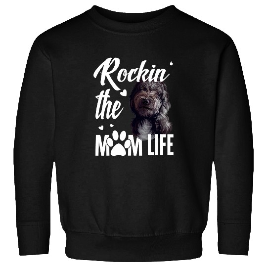 Dogs 365 Rockin The Lagotto Romagnolo Mom Life Dog Lover Sweatshirts
