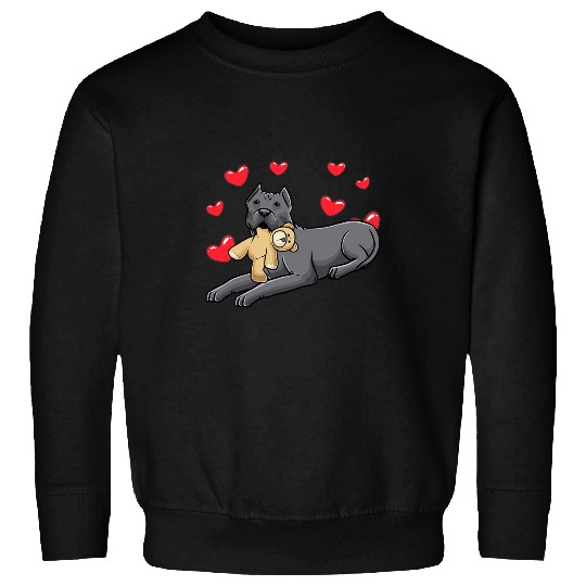 Cane Corso Italiano Dog with Stuffed Animal Sweatshirts