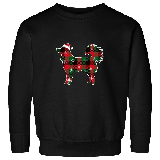 Christmas Dog Alaskan Klee Kai buffalo plaids Family Xmas Sweatshirts