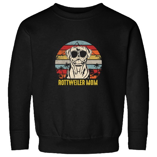 Dog Rottweiler Womens vintages Rottweiler Mom Mothers Day Dog Lover Sweatshirts