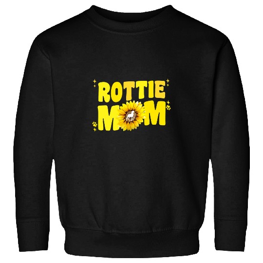 Dog Rottweiler Mom For Women Sunflower Rottie Rott Dog Mama Cute 2 Sweatshirts