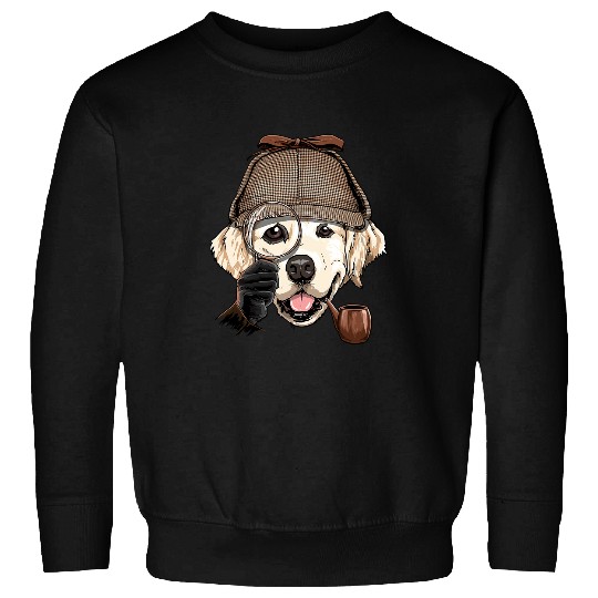 Goldie Detective Golden Retriever Dog Lover 119 Golden Retriever Dog Sweatshirts
