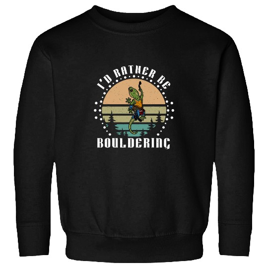 Bouldering lizard climbing reptile gym climb mountain 1 Sweatshirts