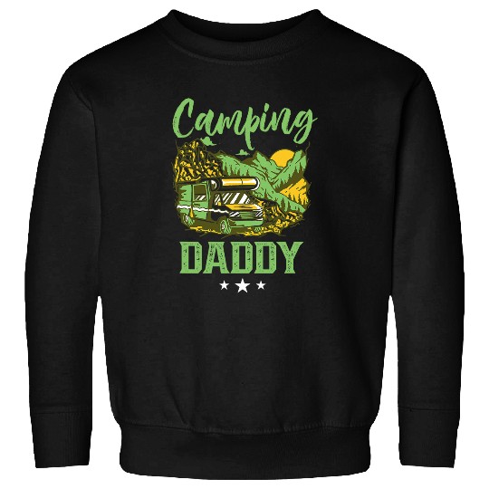 Camping Daddy Camp Campsite Camper Lover Dad Father Papa Sweatshirts