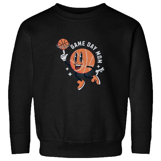 Basketball Game Day Mom Basketball Sports Player Mom Hoops Sweatshirts