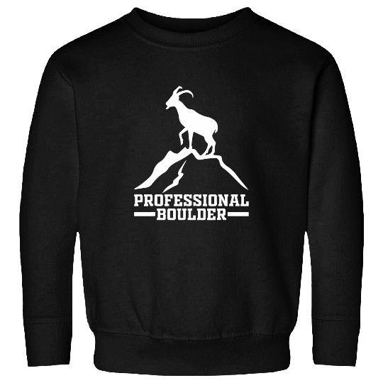 Bouldering Mountain Climber Boulder Funny Rock Climbing Sweatshirts