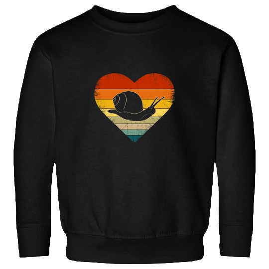 Snail Themed Graphic for Men Women Funny Valentines Day Sweatshirts