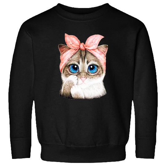 Cat Mom Daddy Mommy Boy Girl Funny Sweatshirts